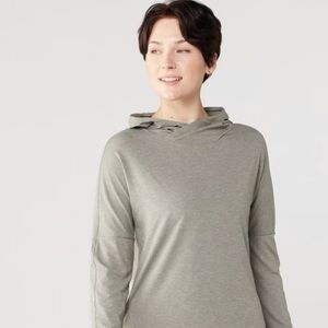 NWT REI Sahara Shade women’s UPF hoodie black heather gray long sleeve outdoors